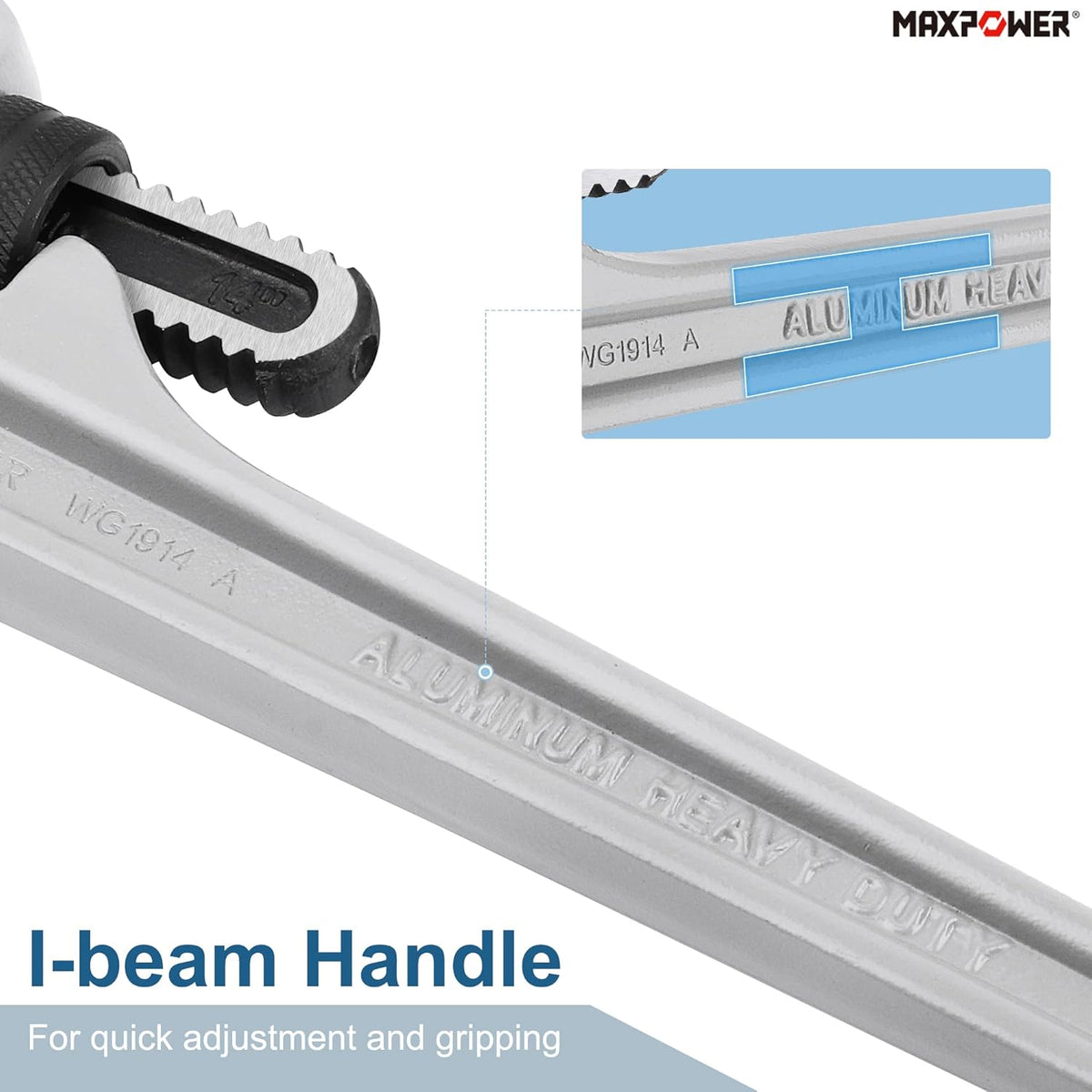 14-Inch Aluminum Straight Pipe Wrench C912109