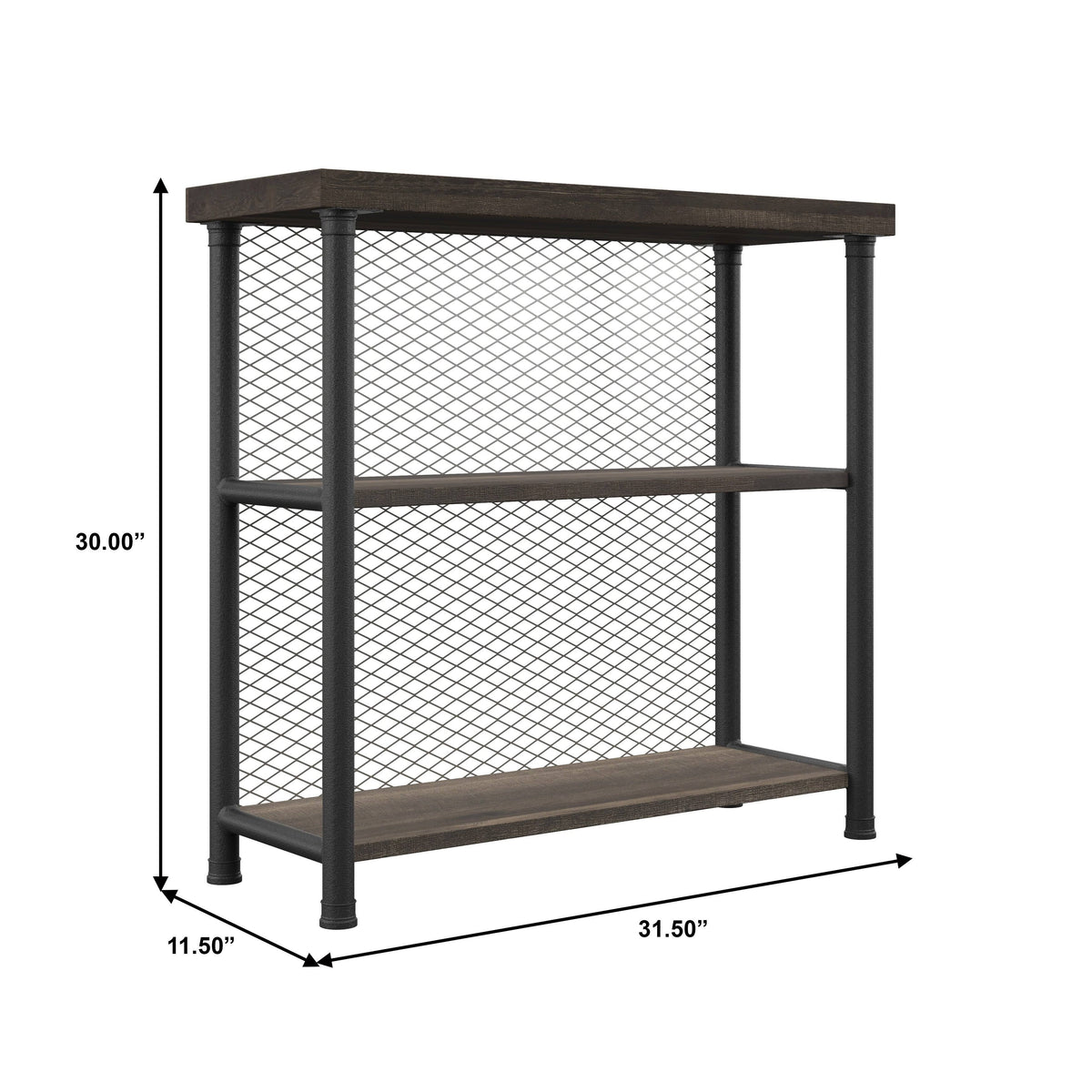 Brown Industrial Bookcase O365