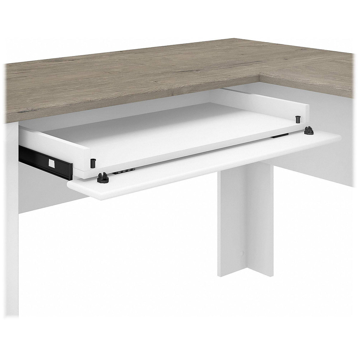 Gray L Shaped Desk with Storage Cabinet and File Drawer X499145