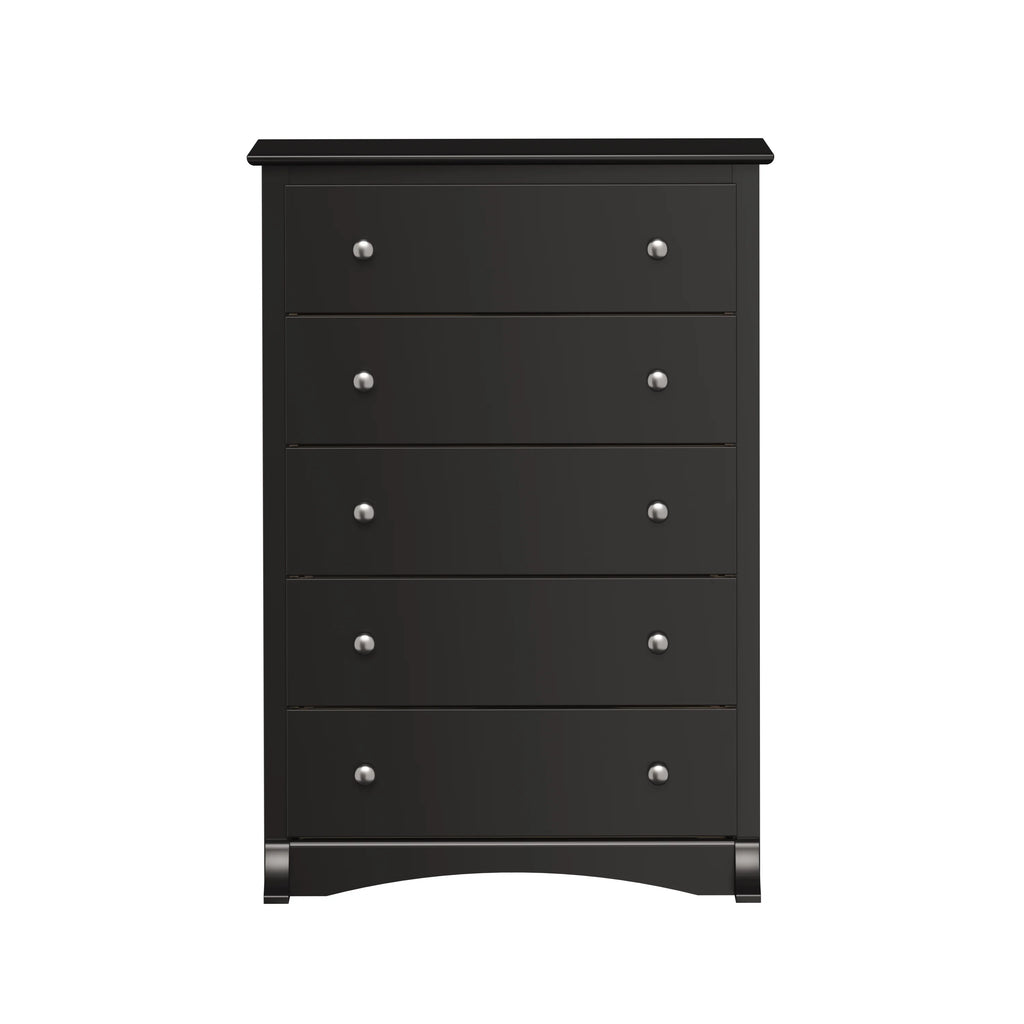 Black 5 Drawer Chest T730