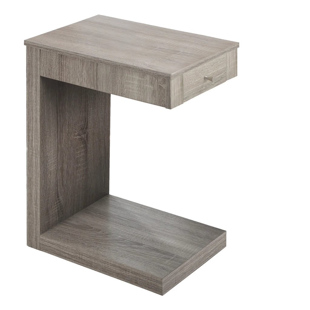 C-shaped Brown Laminate Accent Table X7367