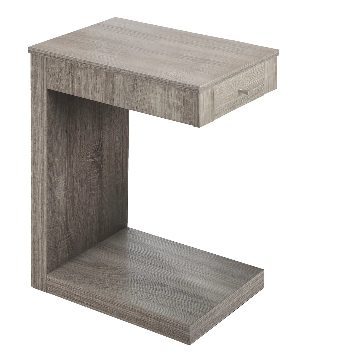 C-shaped Brown Laminate Accent Table X7367
