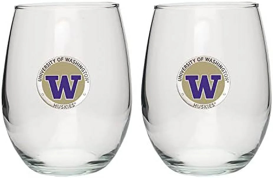 Set Of 2 15 OZ Stemless Glass Goblets Z503