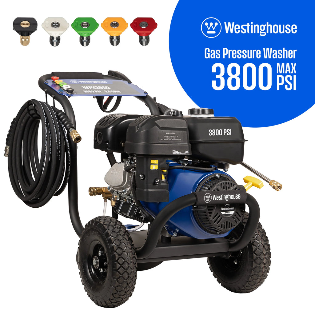 2700-PSI 2.3-GPM Gas Pressure Washer with 4 Nozzles A59739