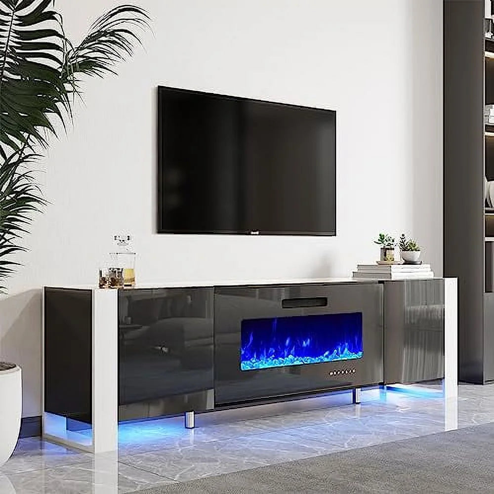 80 Fireplace TV Stand with LED Lights Z590495
