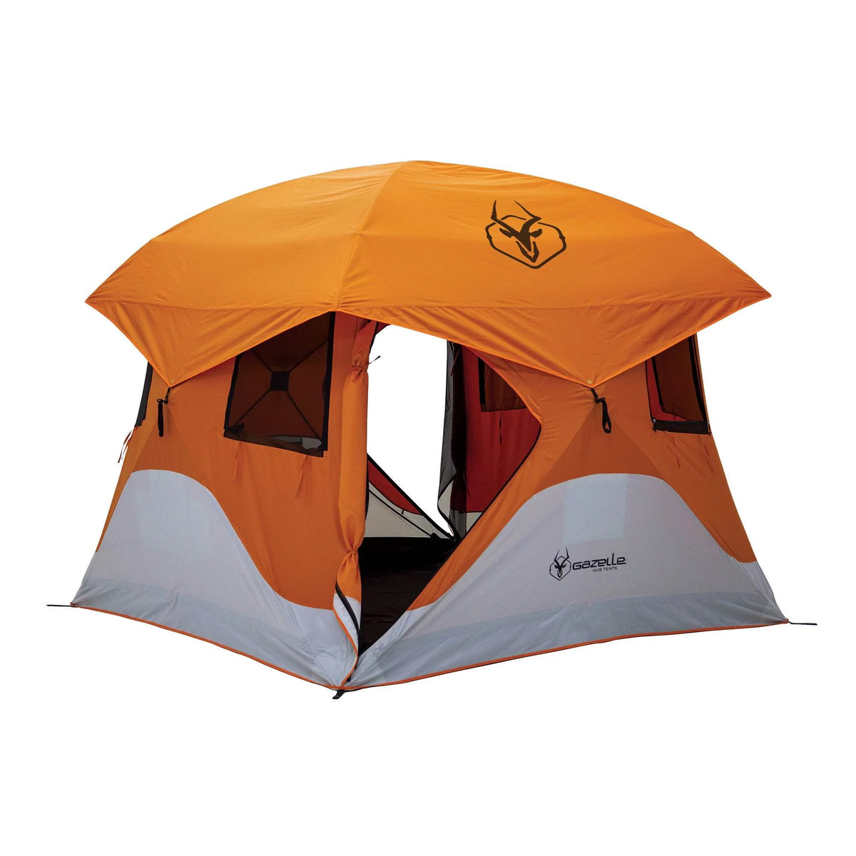 Portable Hub Tent, 4-Person, Sunset Orange X970372