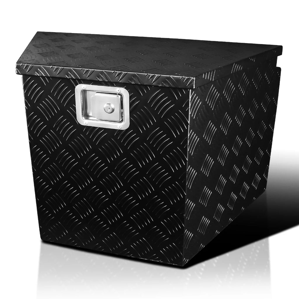Aluminum Black Truck Bed Tool Box with Lock X7854