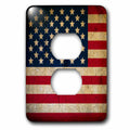 Vintage America US Flag 2 Plug Outlet Cover I29662
