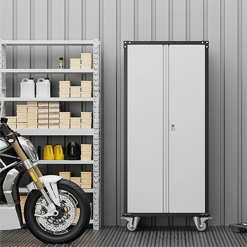 Metal Storage Cabinet on Wheels Q2174