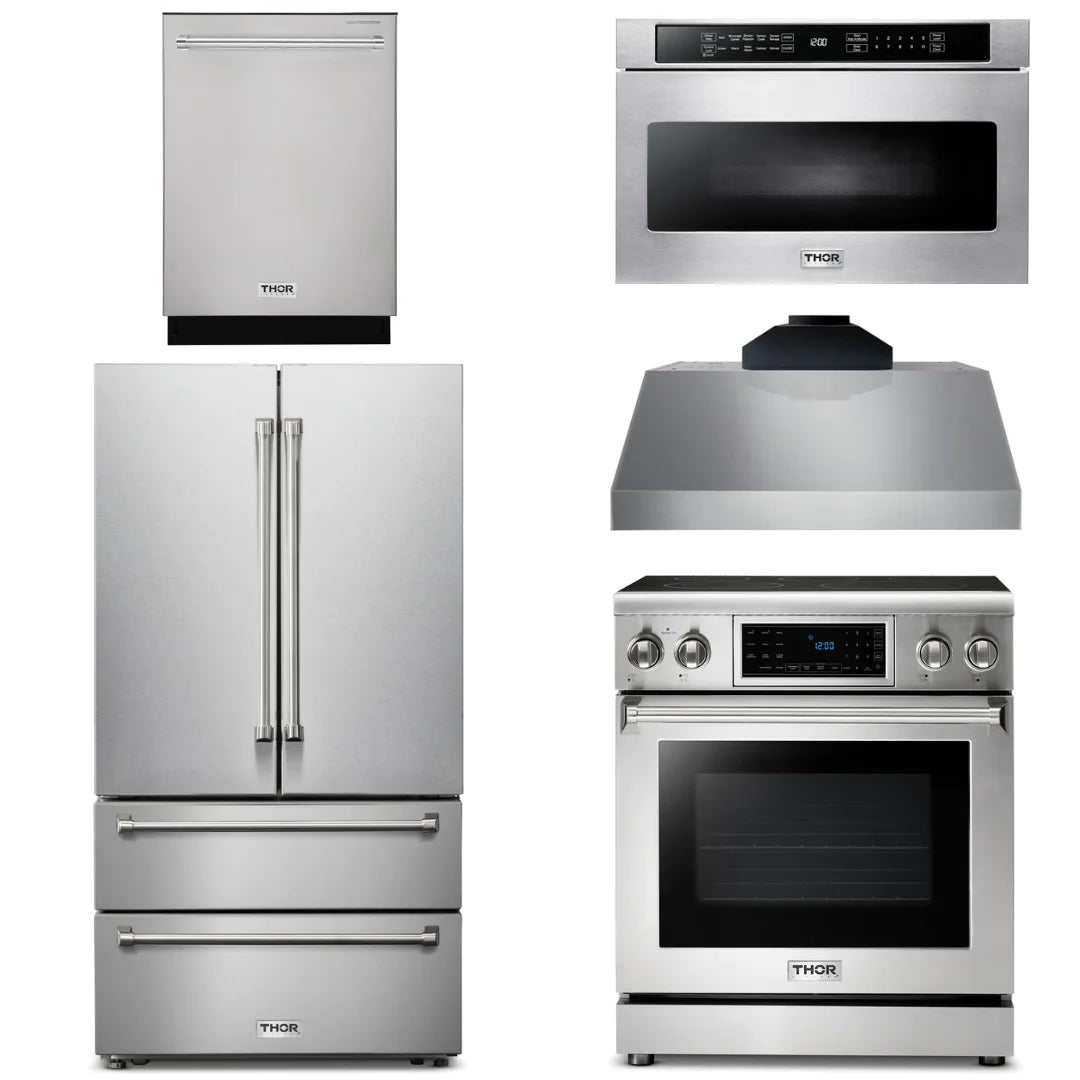 30 Electric Range, Range Hood, Microwave, Refrigerator, Dishwasher T979878