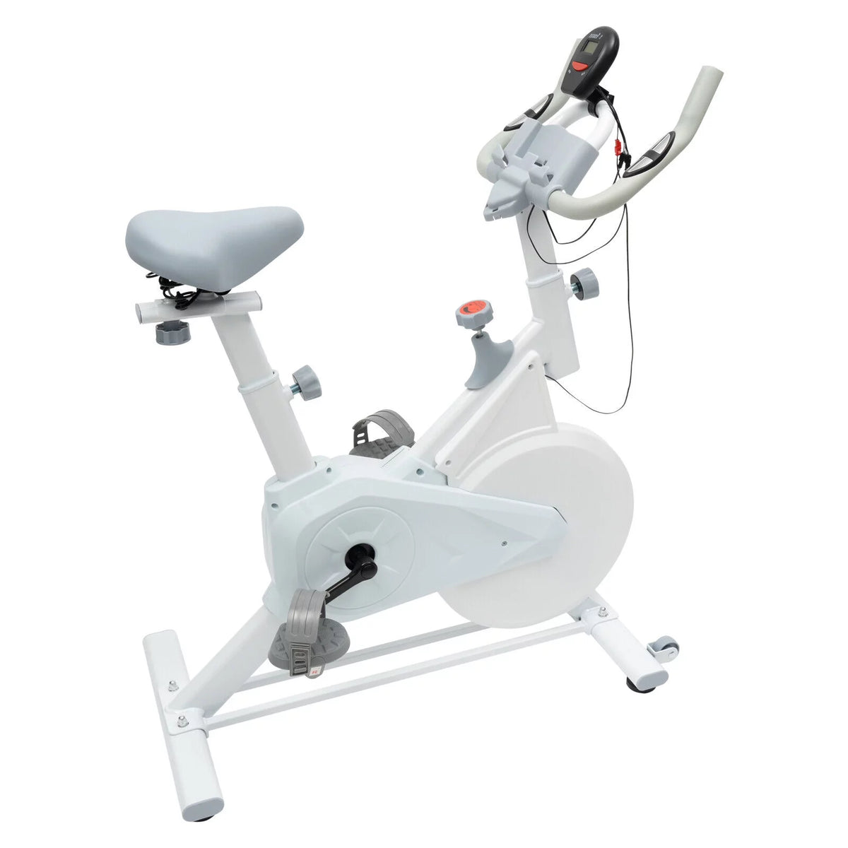 Indoor Cycling Exercise Bike White M994215