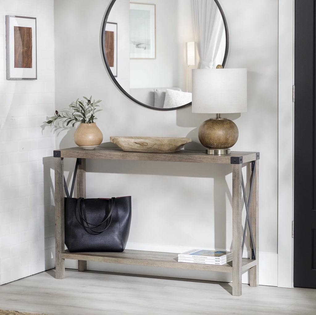 Metal X Console Table P456