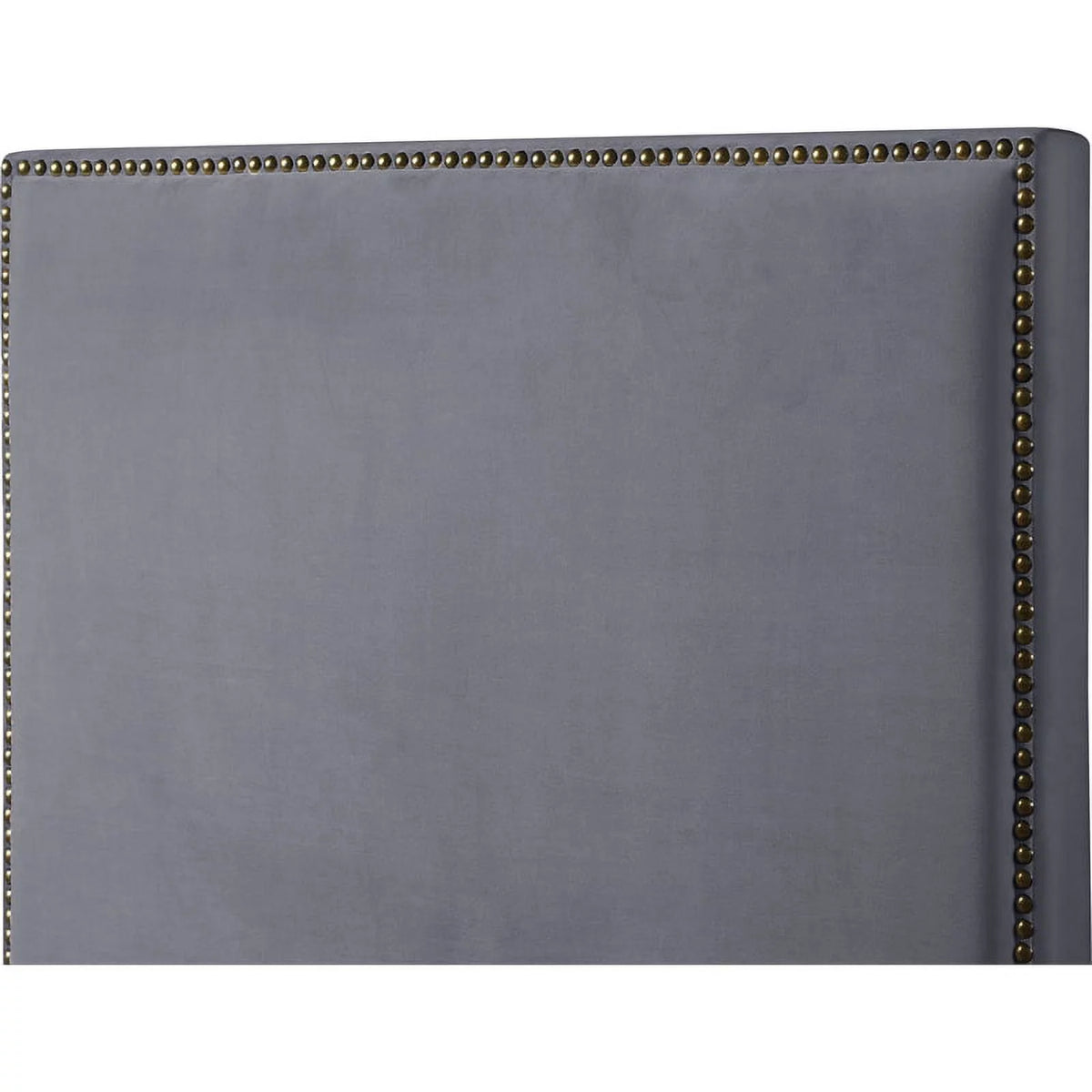 Gray Velvet King Bed U915937