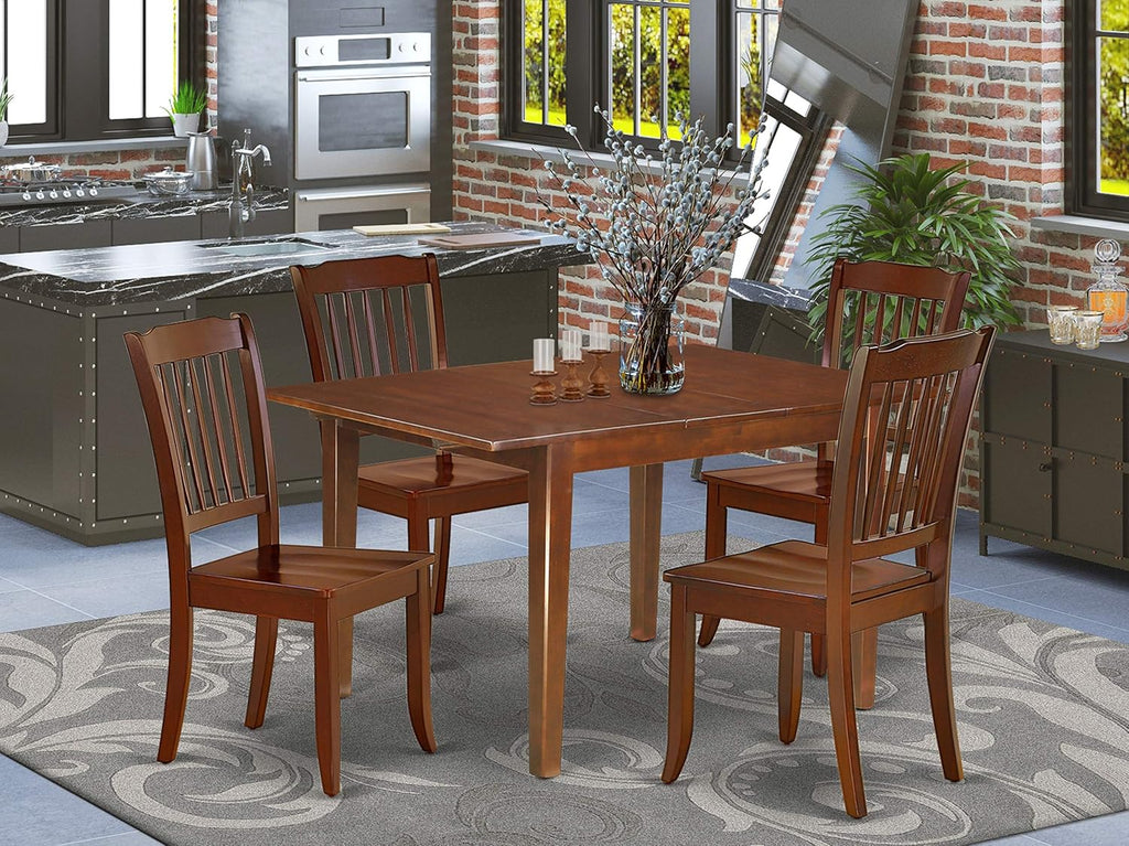 5 Pc Mahogany Dining Set with Table and 4 Chairs G31123