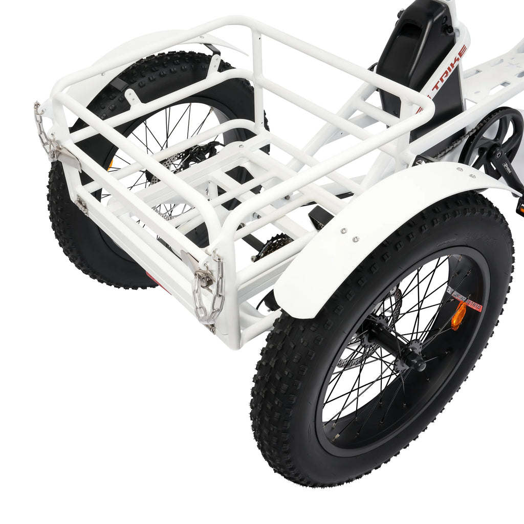 Electric Tricycle Fat Tire 750W 48V White K1578