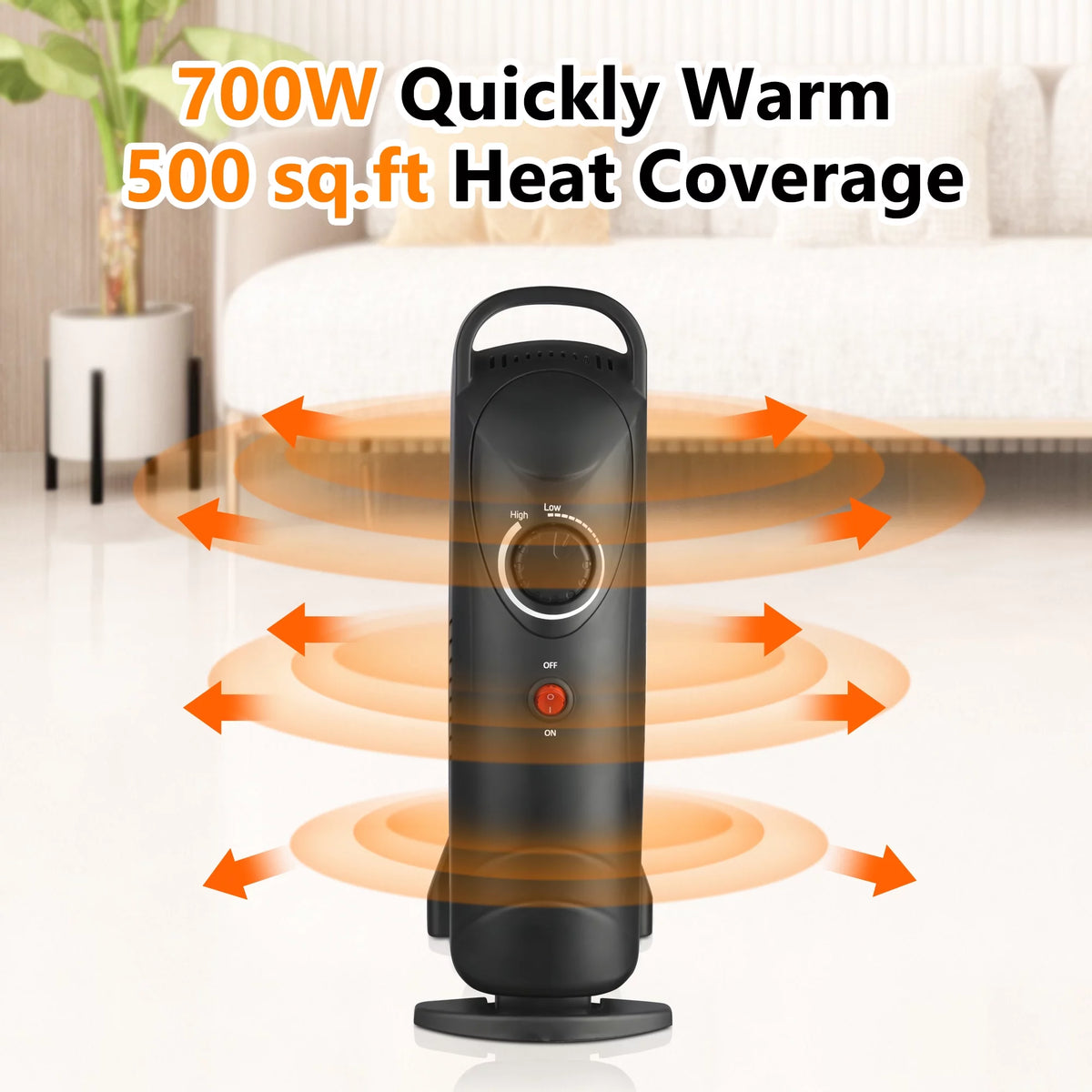 700Watt Oil Filled Electric Space Heater M942