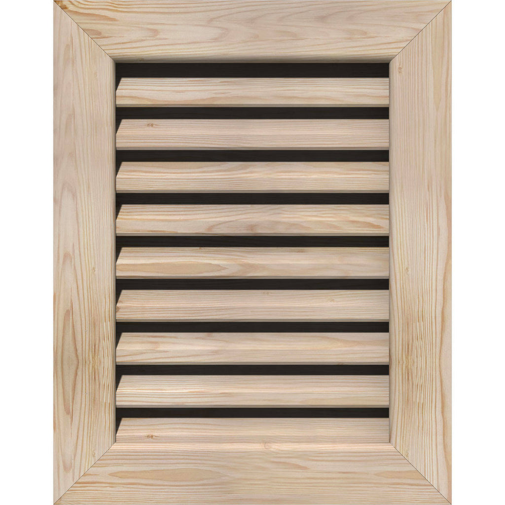 Unfinished Smooth Pine Gable Vent J4986
