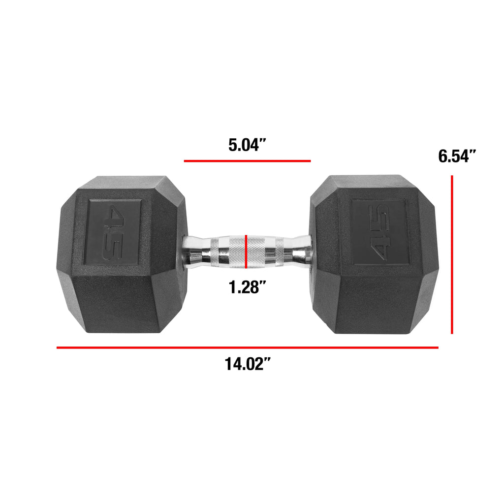 45lb Coated Dumbbell Pair Y505