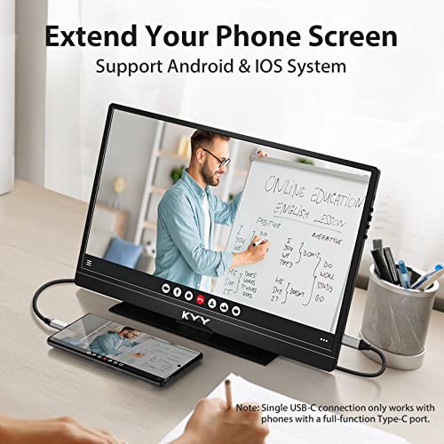 15.6'' FHD 1080P Portable Monitor with Smart Cover Bag N575
