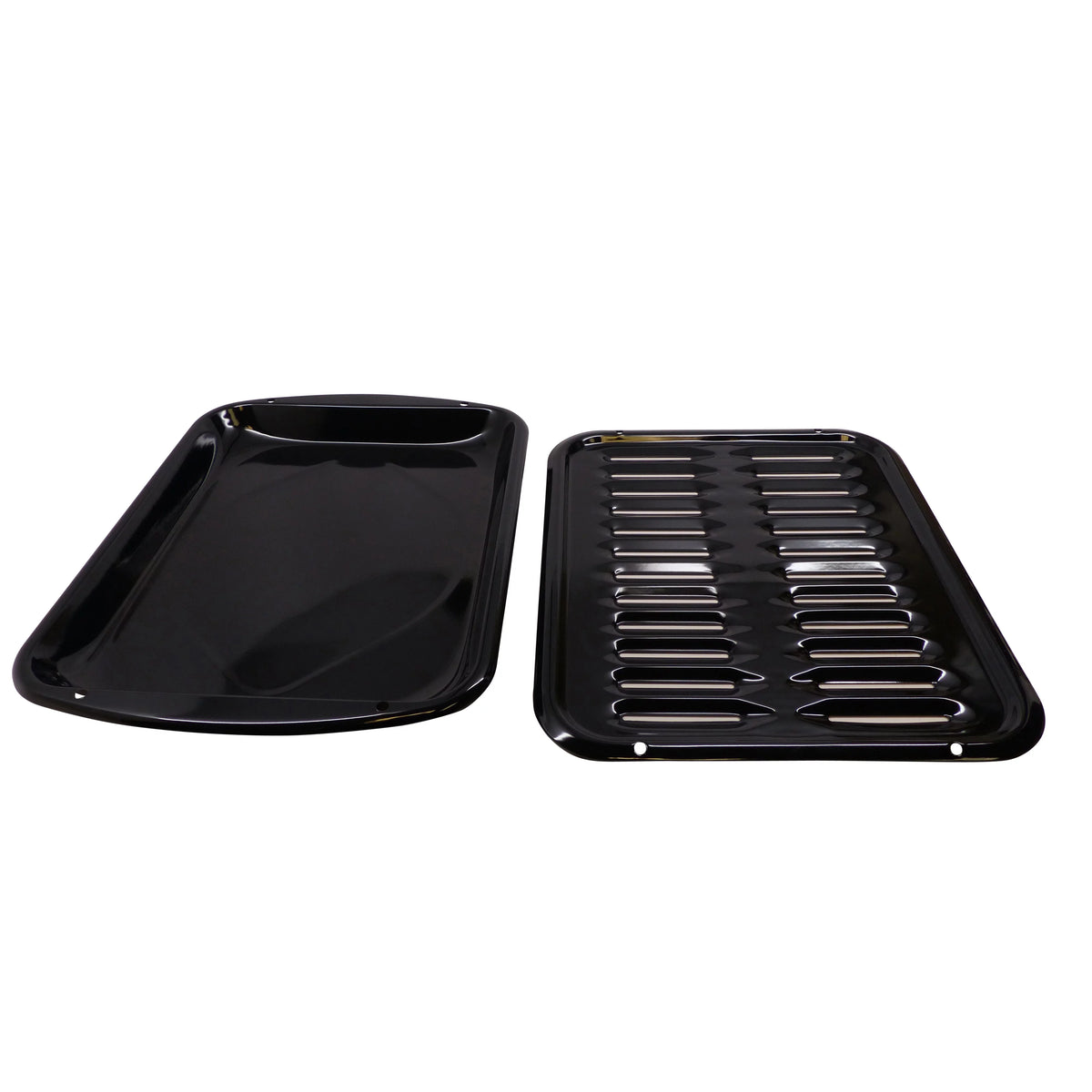 Black Porcelain Broiler Pan and Grill F503