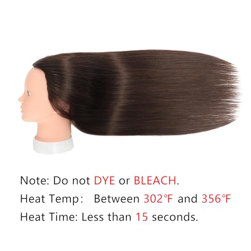 Mannequin Head with 80% Human Hair Straight 26"-28" T5807