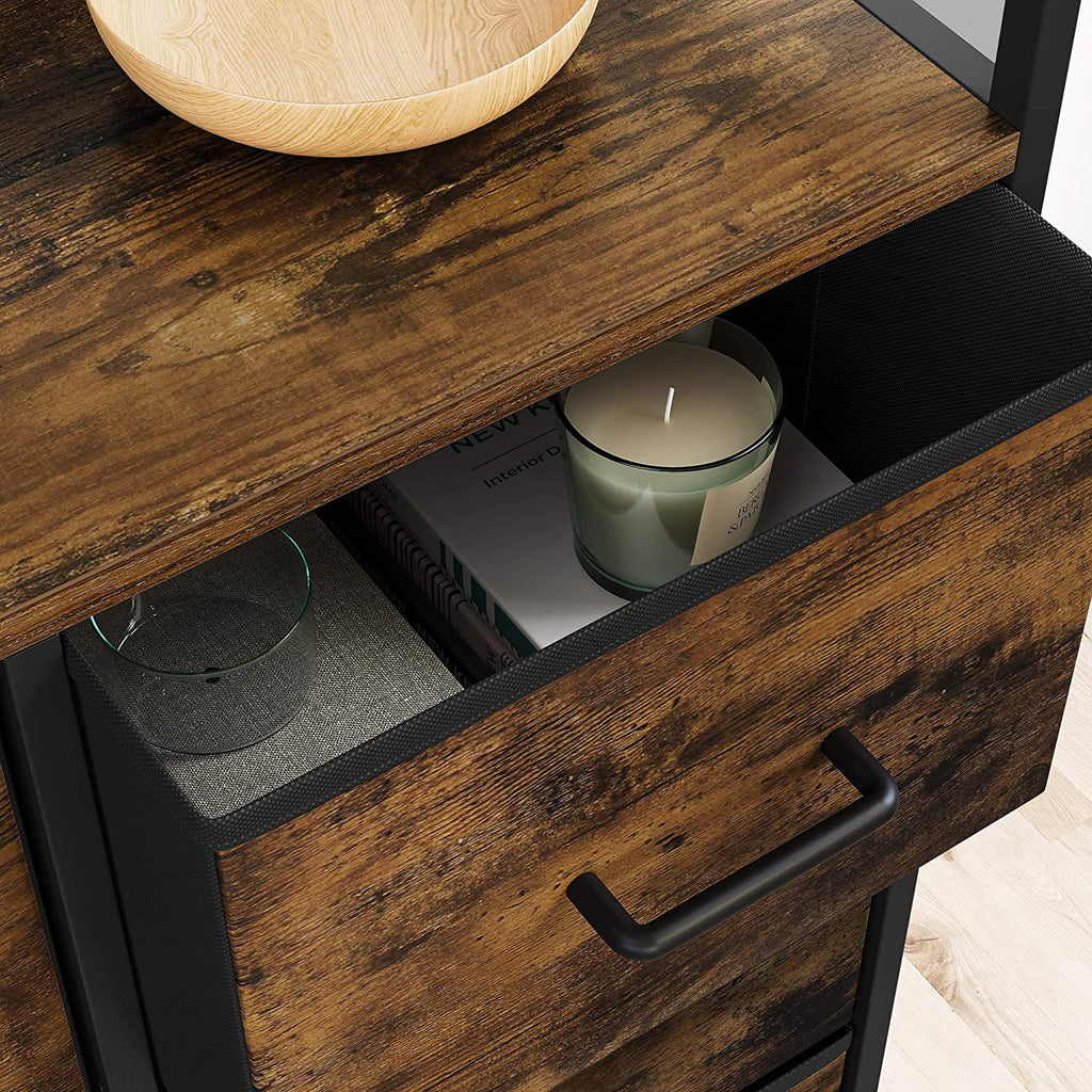 8 Fabric Storage Drawer Dresser with Metal Frame V58011