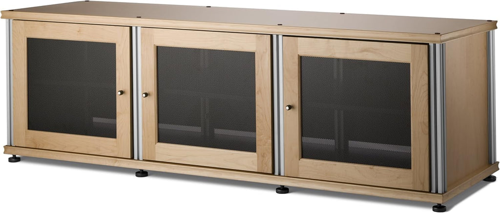 Walnut Black A/V Cabinet with Three Doors P411248
