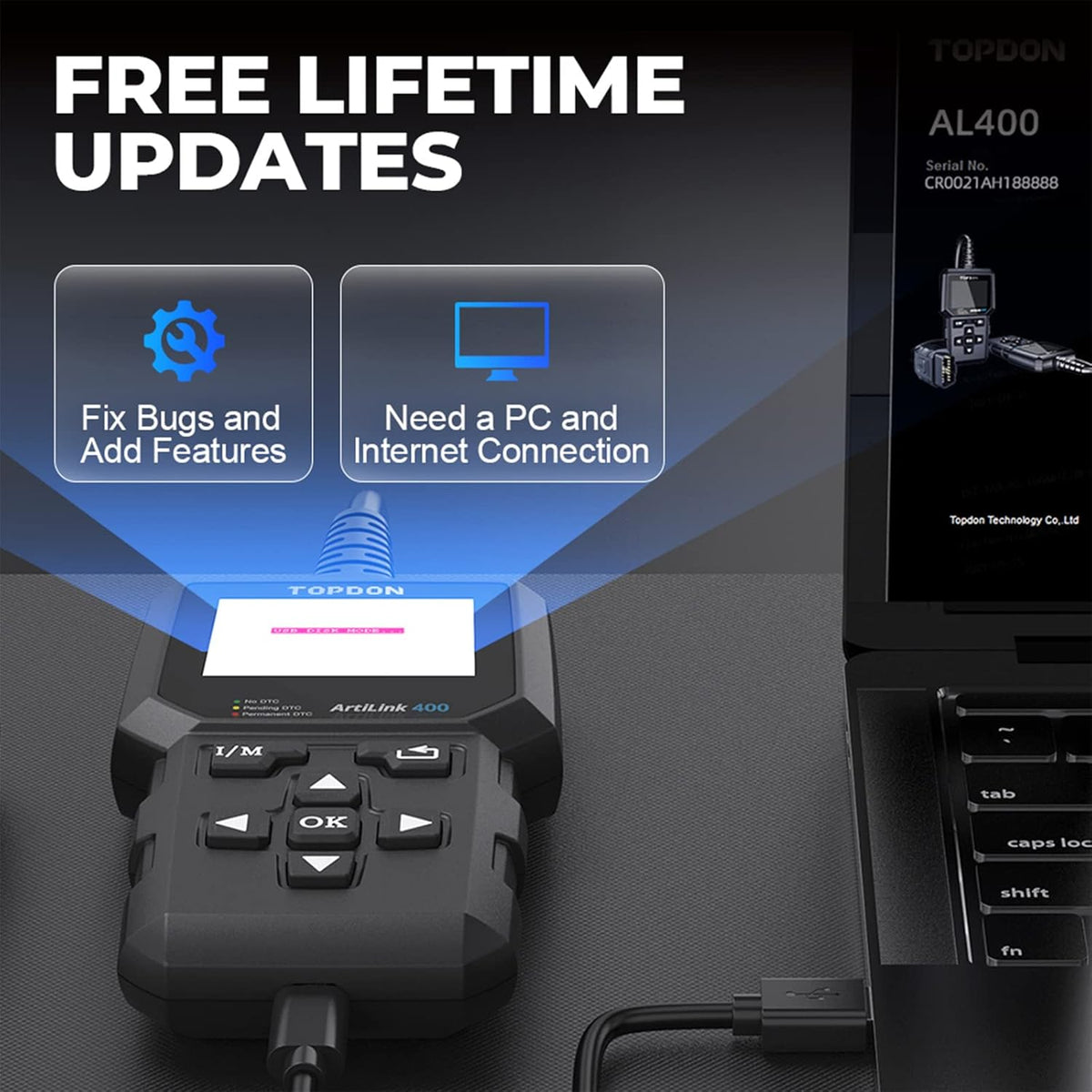 OBD2 Scanner Car Code Reader Scan Tool E422775