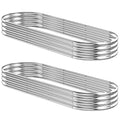 2 Pcs 9 x 3 x 1 FT Galvanized Steel Raised Garden Bed Y137142