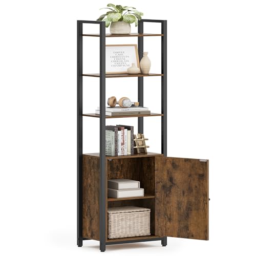 6-Tier Bookshelf with Steel Frame A324