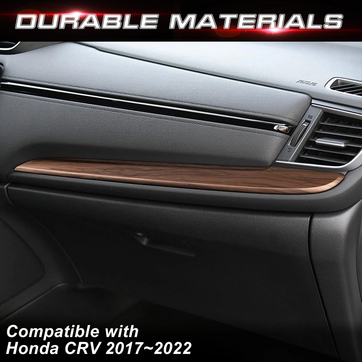 Interior Center Console Dashboard Panel Cover Trim Peach Wood Grain O1013