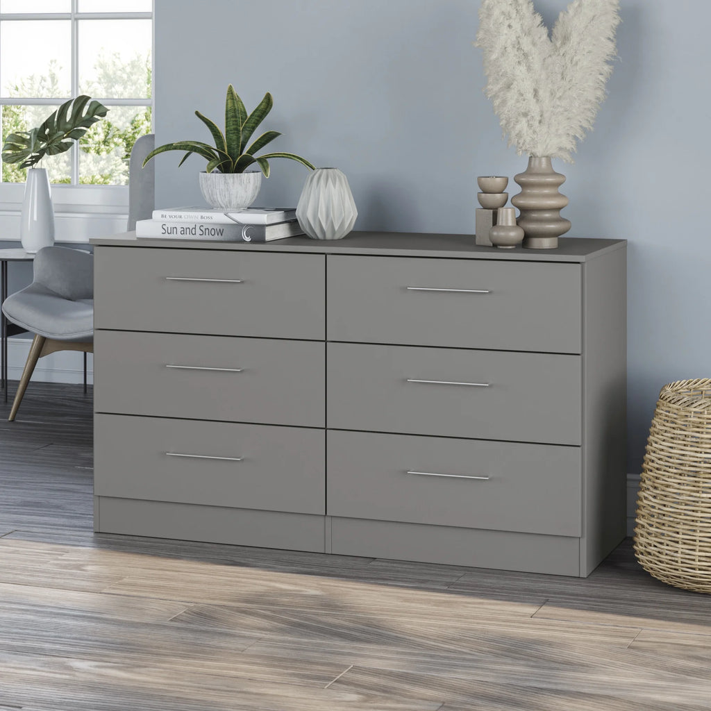 Black 6 Drawer Dresser K336336