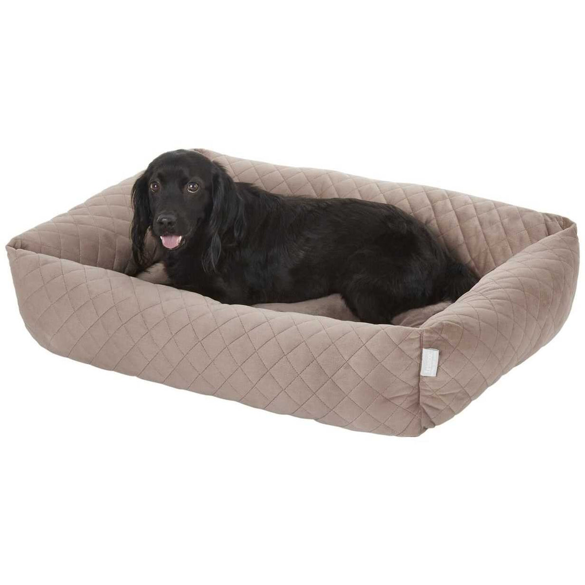Velvet Rectangular Bolster Cat Dog Bed G84144