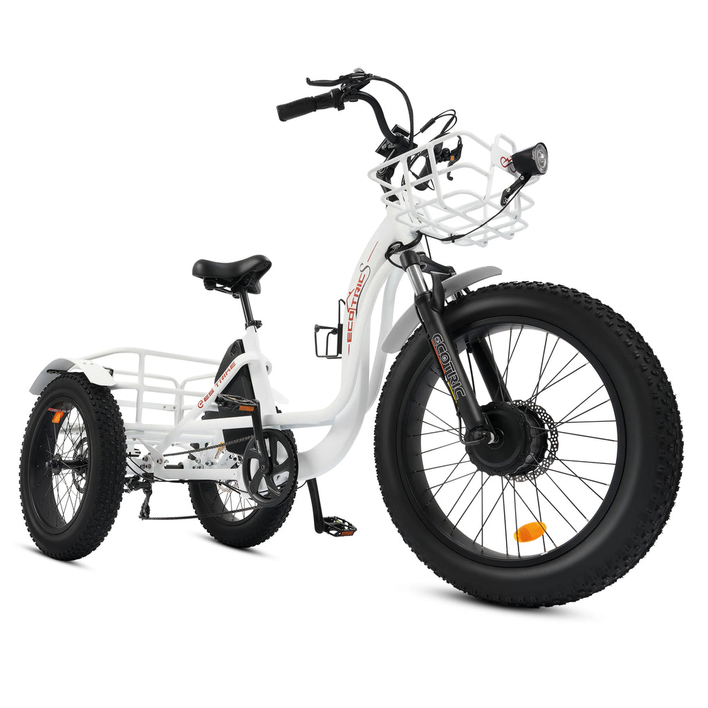 Electric Tricycle Fat Tire 750W 48V White K1578