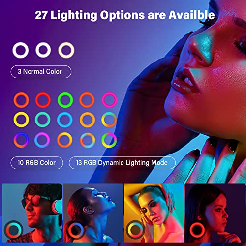 18 Inch RGB Ring Light with Tripod Stand and Phone Holder B235