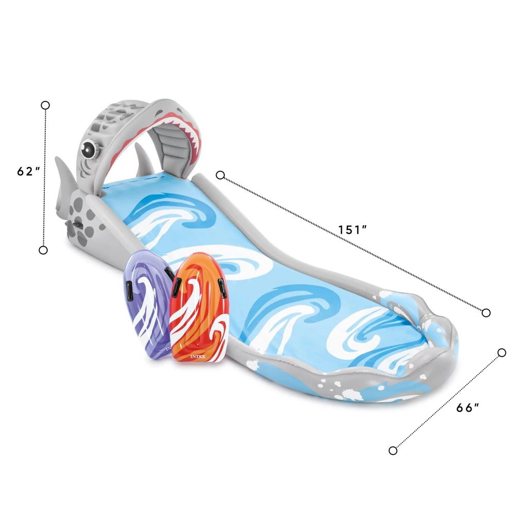 Inflatable Outdoor Splash Water Slide with 2 Surf Riders J1566