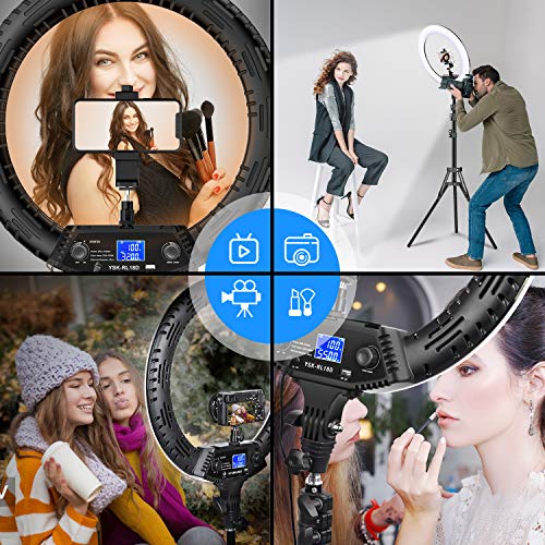 18 Inch RGB Ring Light with Tripod Stand and Phone Holder B235