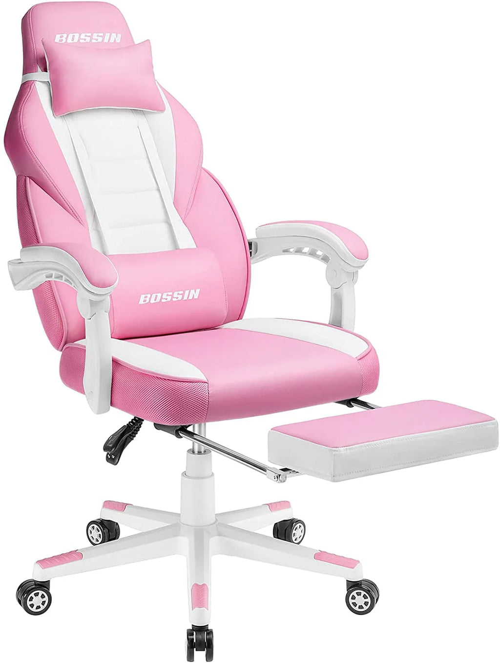 Gaming Chair with Footrest D365731