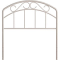 Metal Twin Headboard in Textured White E20500