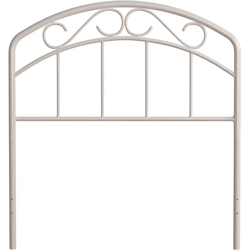 Metal Twin Headboard in Textured White E20500