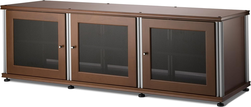 Walnut Black A/V Cabinet with Three Doors P411248