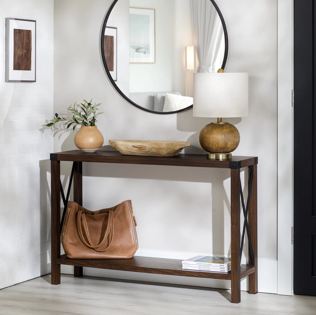 Metal X Console Table P456
