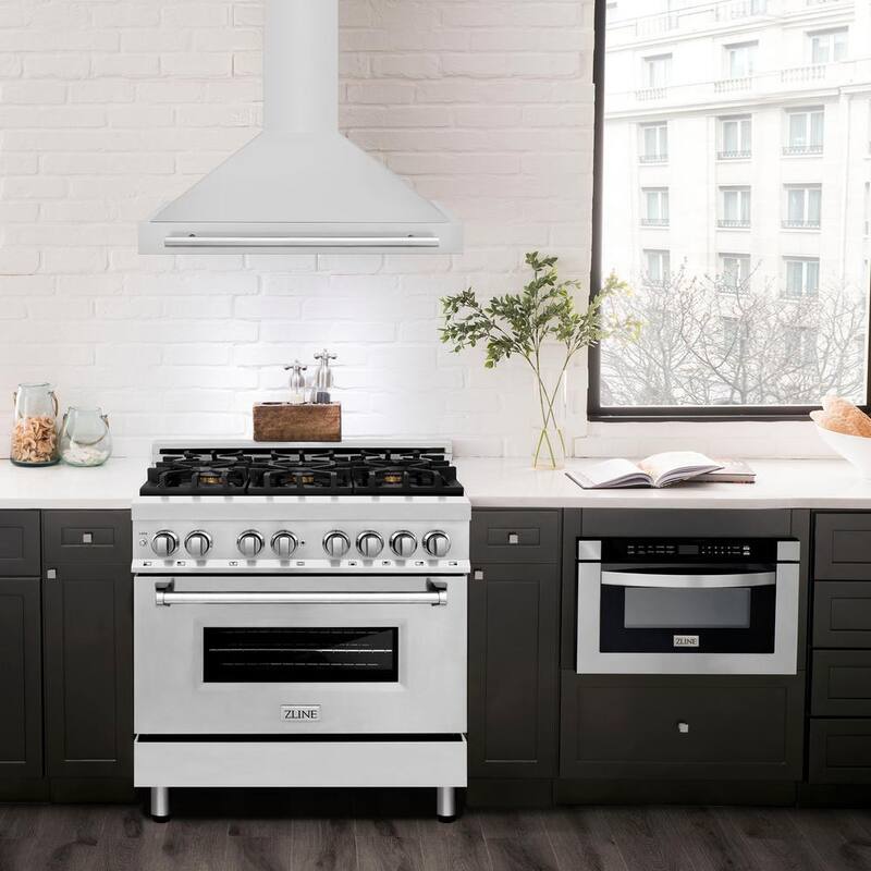 36 in. 400 CFM Ducted Wall Mount Range Hood Stainless Steel K974491