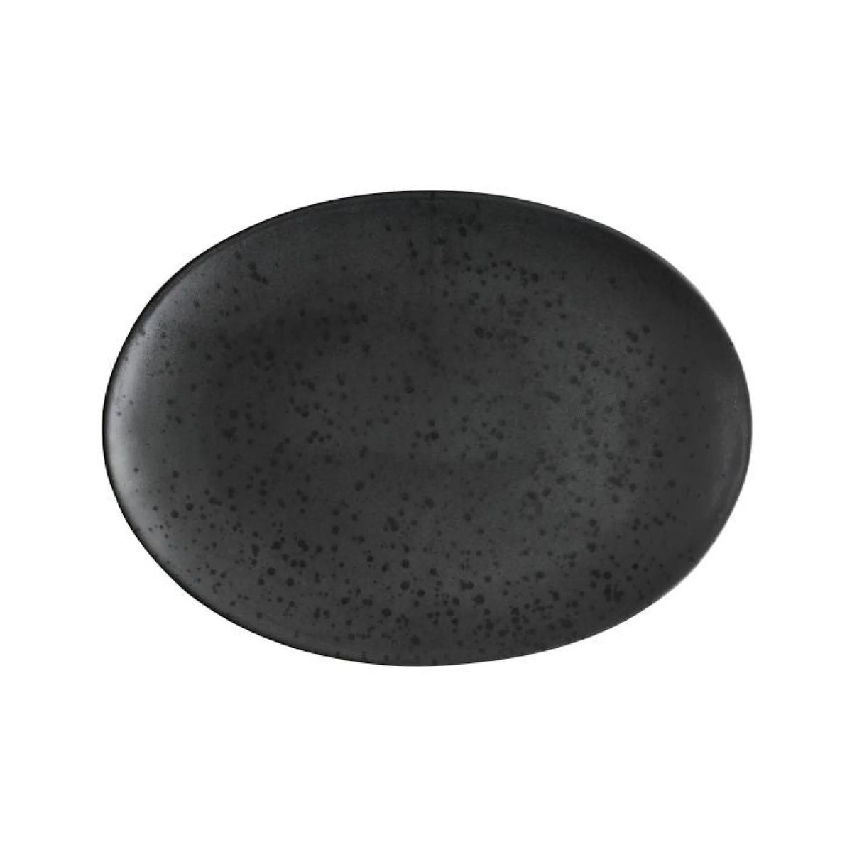 Stoneware Dish 34x45 cm Mat Black B936