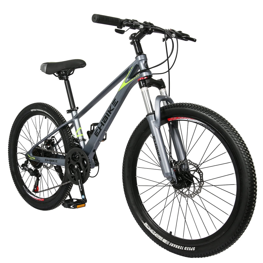 24 inch 21 Speed Black Mountain Bikes P8959