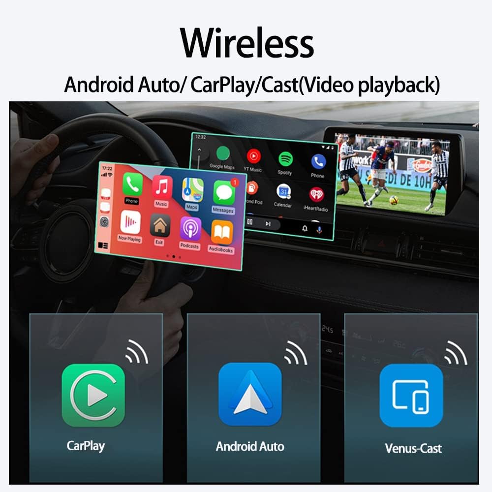 Wireless Android Auto CarPlay Adapter USB I359488