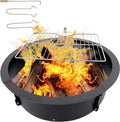 Fire Pit Ring with Cooking Grill J8378