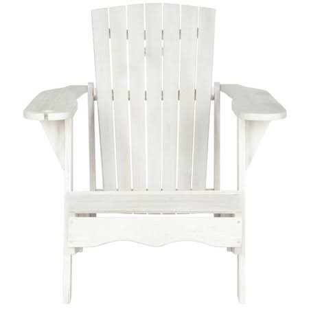 White Solid Wood Adirondack Chair B21718