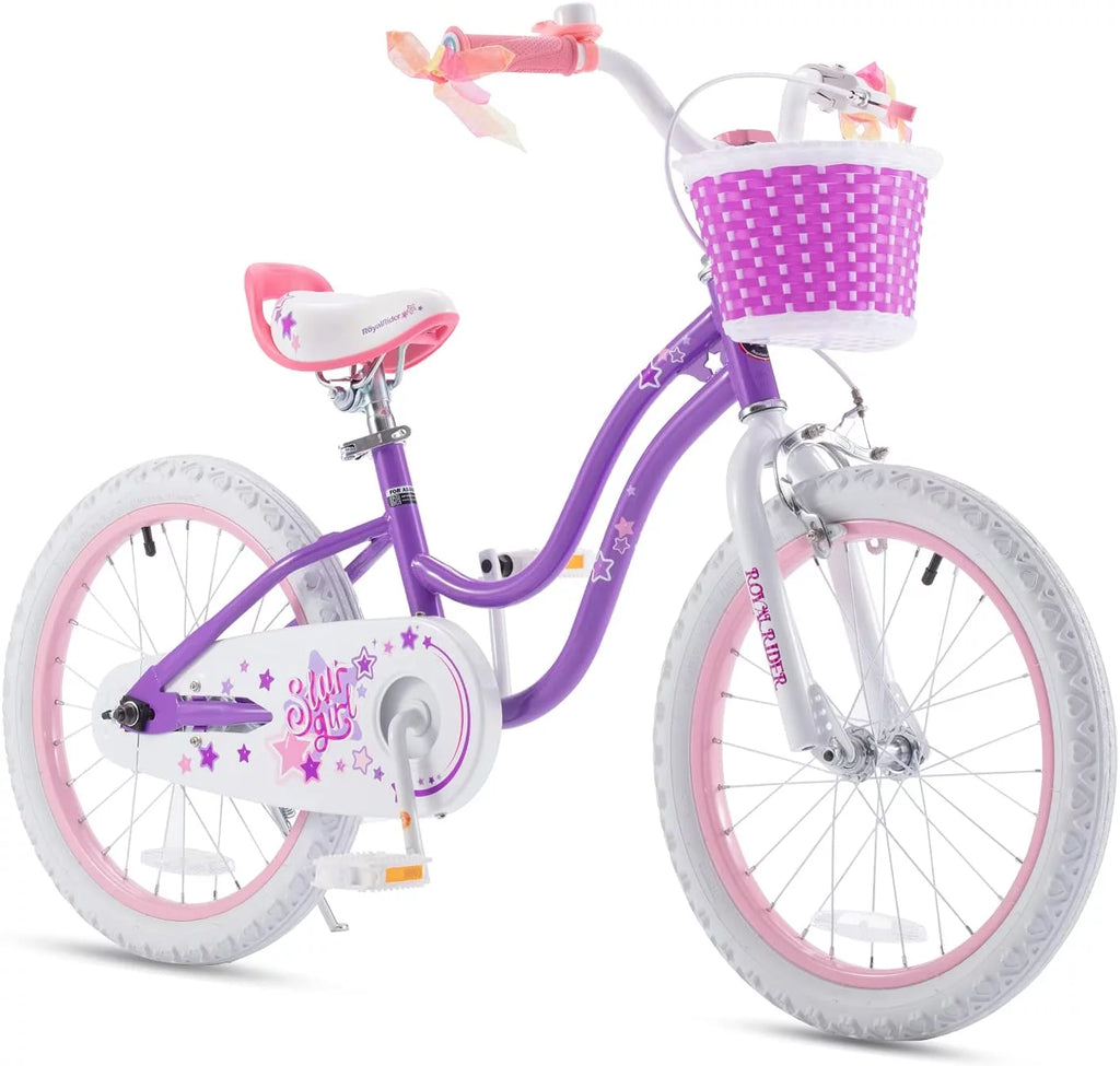 Blue 18 In. Kids Bike with Basket and Kickstand C175
