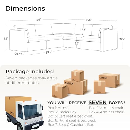 Oversized L Shaped Sectional Sofa with Storage Ottoman M378